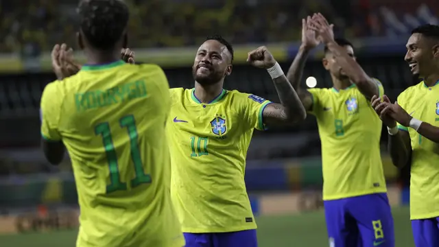 Foto: Brace Neymar dan Rodrygo ke Gawang Bolivia Awali Langkah Mulus Brasil di Laga Pembuka Kualifikasi Piala Dunia 2026