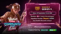 Jadwal dan Live Streaming Vidio Community Cup Ladies Season 5 PUBGM Series 5 di Vidio, Rabu 22 September 2021. (Sumber : dok. vidio.com)