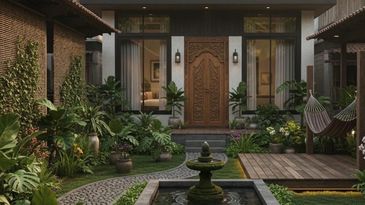8 Trik Membuat Halaman Rumah Elit di Kampung, Penataan Cerdas Penuh Estetika