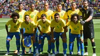Timnas Brasil merupakan salah satu favorit juara Piala Dunia 2018. (AFP/Oli Scarff)