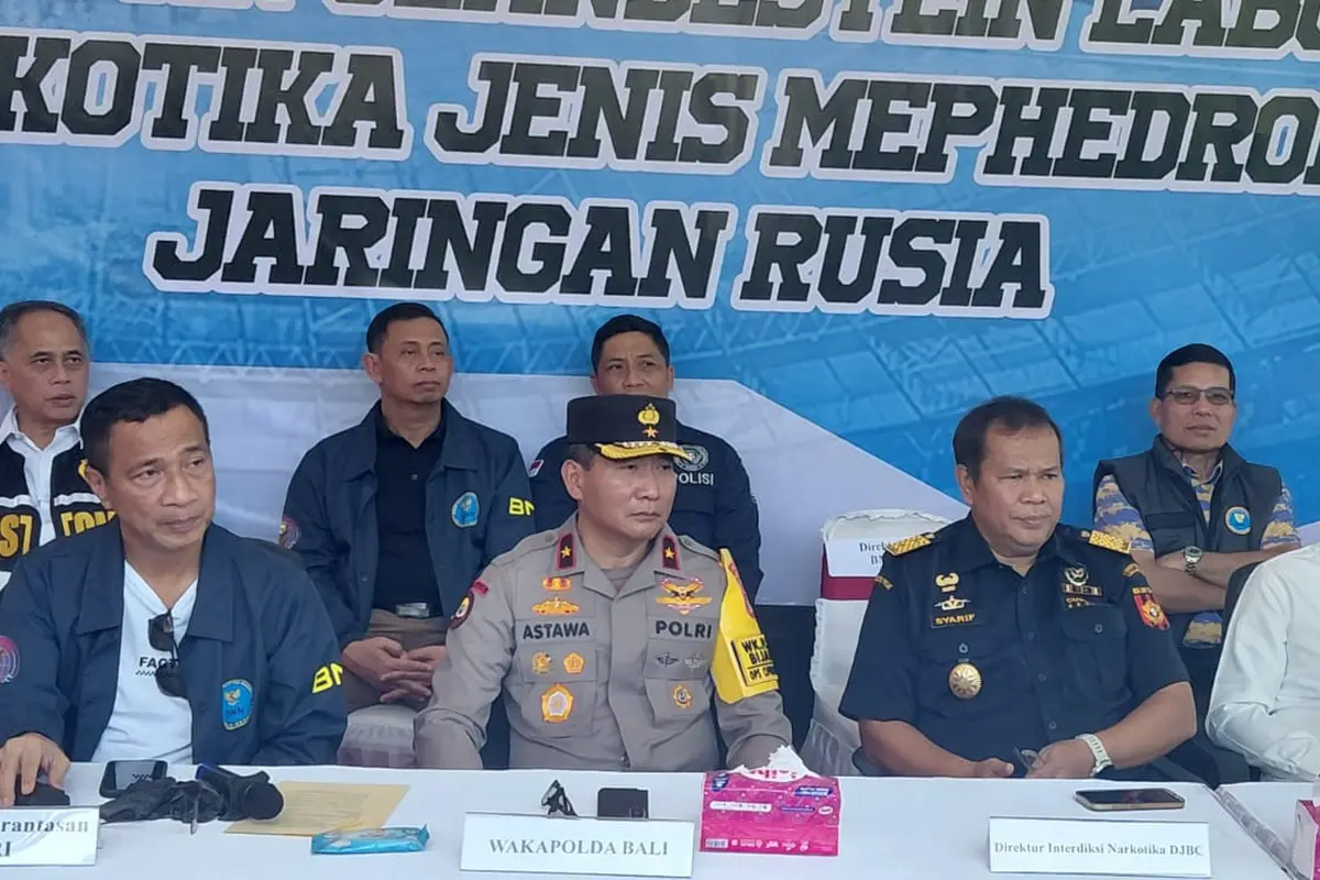 Kepala BNN RI Komjen Pol. Suyudi Ario Seto rilis kasus laboratorium narkoba di Bali