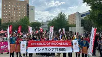 Kedutaan Besar Republik Indonesia (KBRI) Tokyo bersama Perhimpunan Pelajar Indonesia (PPI) Fukuoka, dan NPO Teman Hati memukau ribuan pengunjung Festival Hakata Dontaku. (Dok KBRI Tokyo)