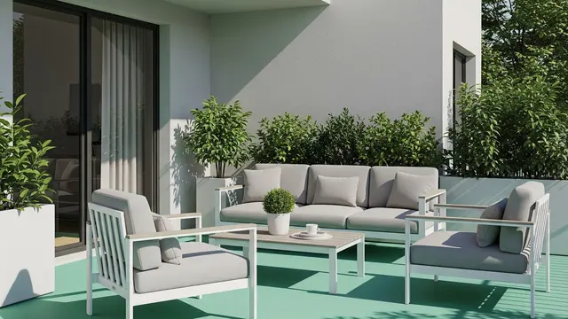 Warna Lantai Teras Rumah Kecil yang Bikin Area Depan Terasa Lebih Luas (Image by Gemini AI)