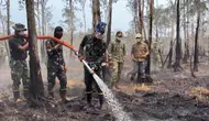 Selang Air Dibentang 3 Km, Mengapa Kebakaran Way Kambas Sulit Padam?