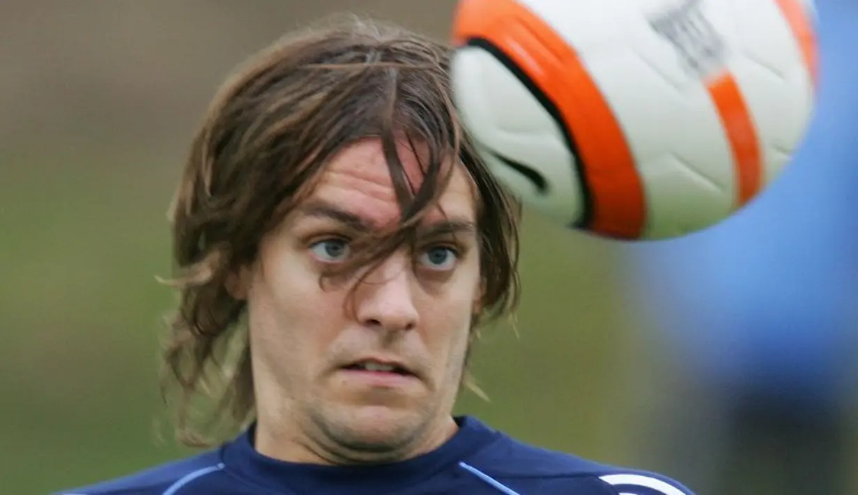 Jonathan Woodgate - Bek tangguh ini pernah malang melintang membela sejumlah klub Liga Inggris seperti Leeds United, Tottenham Hotspur, Middlesbrough hingga Newcastle United.(AFP/Pierre-Philippe Marcou)