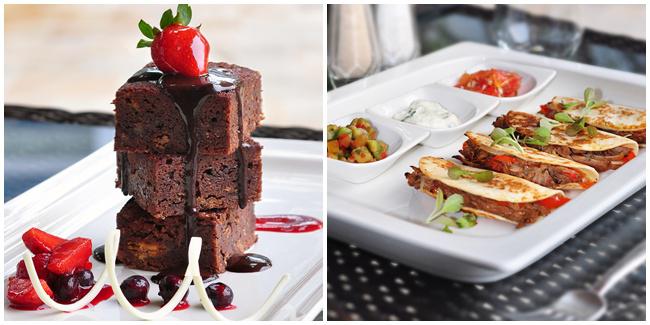 Triple Chocolate Brownie & Rasa Duck Tacos 