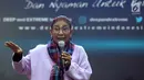 Menteri KKP, Susi Pudjiastuti saat berbicara pada talkshow Mari Jaga Laut Masa Depan Bangsa di Hall B JCC, Jakarta, Sabtu (6/4). Menteri Susi menghimbau masyarakat, khususnya komunitas pecinta laut untuk terus menjaga keberlangsungan kehidupan di laut. (Liputan6.com/Helmi Fithriansyah)