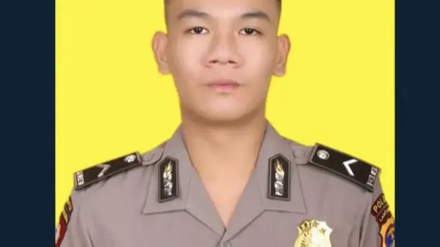 Foto almarhum Bripda M Ghhalib Ganta. Foto : (Humas Polda Lampung).