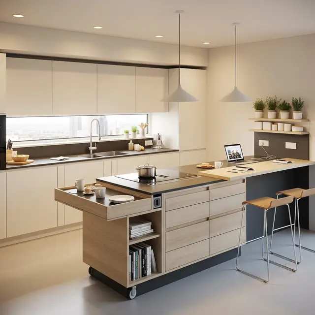 Desain Dapur dengan Kitchen Set Single Line Minimalis