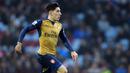 Bek Kanan - Hector Bellerin (Arsenal), memiliki kecepatan dan disiplin mengawal wilayahnya membuar wonderkid asal Spanyol ini menjadi salah satu bek kanan terbaik di Liga Inggris. (EPA/Tim Keeton) 