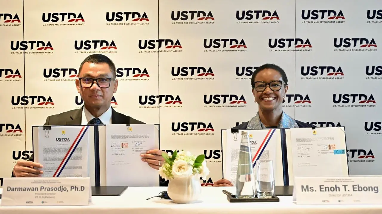 PLN dapat dana hibah dari Badan Perdagangan dan Pembangunan Amerika Serikat atau The United States Trade and Development Agency (USTDA) senilai Rp 31 miliar. (Dok PLN)