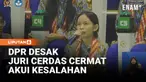 Pimpinan Komisi II DPR Muhammad Rifqinizamy Karsayuda mendesak juri dalam penyelenggaraan cerdas cermat MPR untuk meminta maaf, Selasa (12/5).