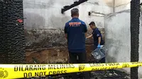 Rumah di Kota Metro, Lampung ludes dilalap si jago merah, penghuni tewas terpanggang. (Dok. Istimewa).