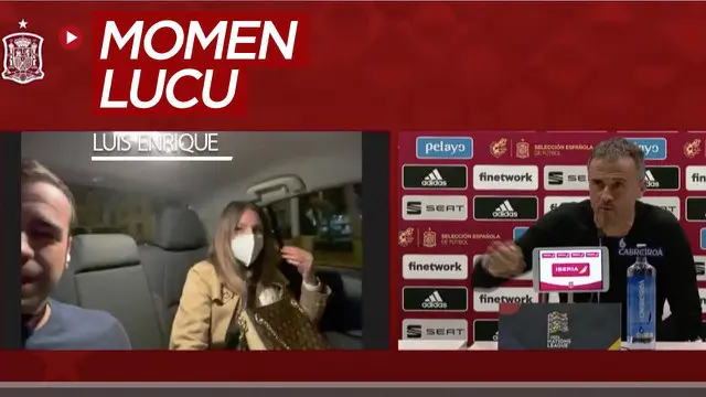 VIDEO: Momen Lucu Pelatih Timnas Spanyol, Luis Enrique dengan Kekasih Jurnalis