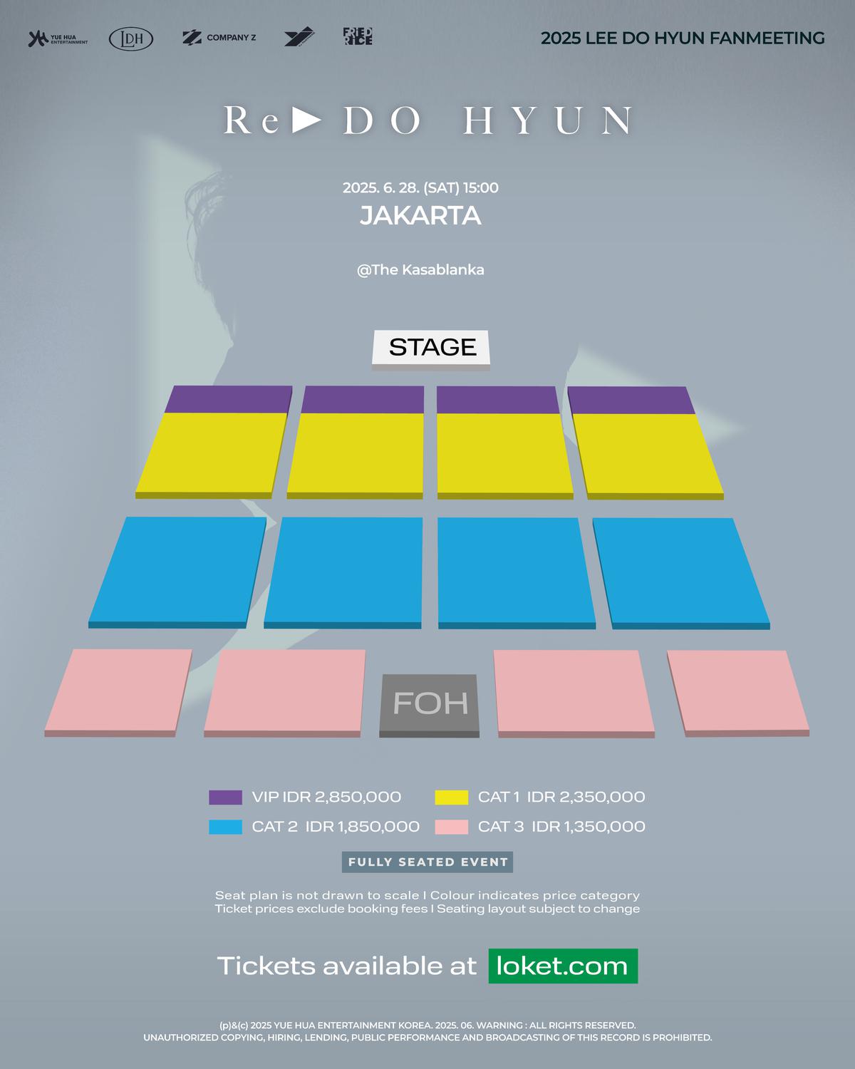 Detail Lengkap Fanmeeting Lee Do Hyun di Jakarta, Harga Tiket, Seat Plan Hingga Fan Benefit