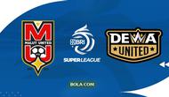 Malut United Vs Dewa United. (Bola.com/Wiwig Prayugi)