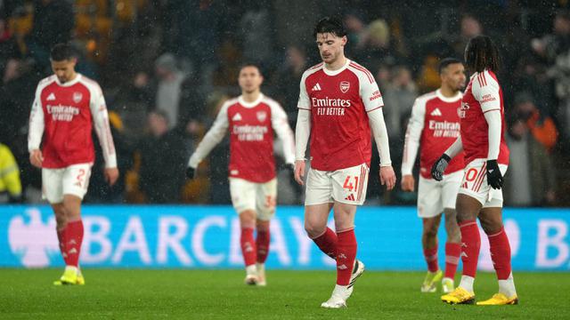 Foto: Raut Kecewa Pemain Arsenal saat Ditahan Tim Juru Kunci Wolverhampton di Liga Inggris