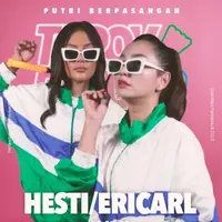 Melihat outfit sporty pasangan juara Tepok Bulu Vindes 2022 Hesti Purwadinata-Erika Carlina sebelum bertanding melawan Raisa-Anya Geraldin