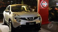 New Nissan Juke berwarna Diamond Silver Metallic ikut dipamerkan saat peluncuran New Nissan Juke, SCBD Jakarta, Kamis (12/2/2015). (Lipuatan6.com/Panji Diksana)