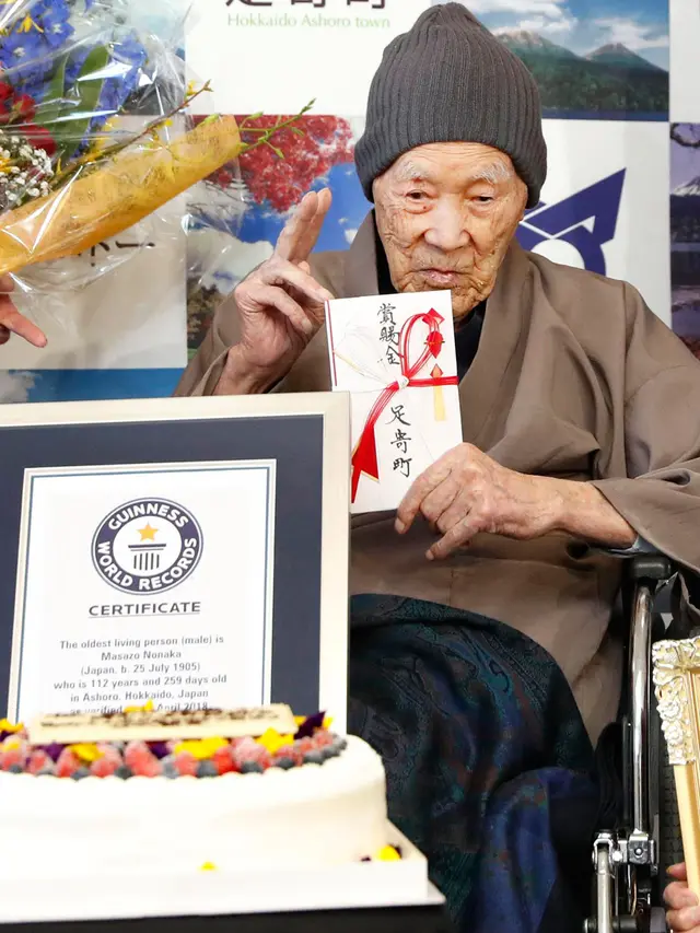 Masazo Nonaka Tercatat Sebagai Manusia Tertua di Dunia