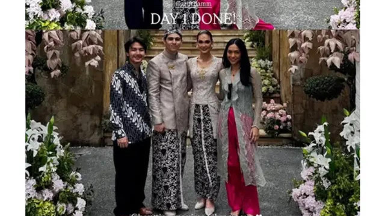7 Potret Artis di Siraman Luna Maya dan Maxime Bouttier, 'Geng Menteri Ceria' Kompak