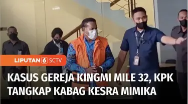 KPK menahan Kepala Bagian Kesejahteraan Rakyat Sekretariat Daerah Kabupaten Mimika, Papua, Marthen Sawy. Ia ditahan terkait kasus dugaan korupsi pembangunan Gereja Kingmi Mile 32 Mimika senilai Rp 46 miliar.