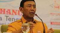 ‎Ketua Umum Hanura Wiranto dalam Munas II Partai Hanura di Hotel Lorin Solo, Sabtu (14/2/2015) malam‎. (Liputan6.com/Reza Kuncoro)