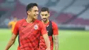 Pemain Persija Jakarta, Rizky Ridho, saat sesi latihan jelang menghadapi Persebaya Surabaya pada laga pekan ke-28 BRI Liga 1 2024-2025 di Stadion Utama Gelora Bung Karno, Jakarta, Jumat, (11/4/2025). (Bola.com/M Iqbal Ichsan)