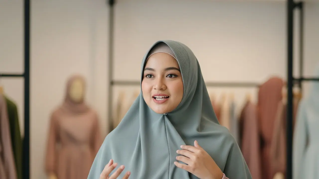 Model Gamis Syari Berlayer dan Setelan Khimar Panjang Terbaru