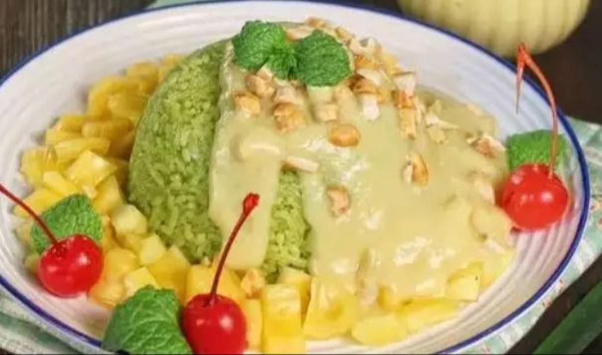 Ketan Pandan Nangka Saus Durian