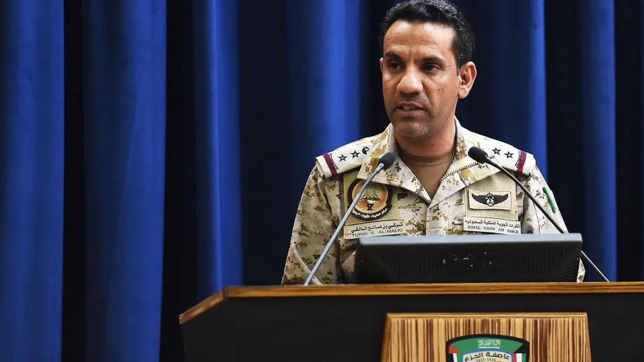 Juru Bicara Koalisi Militer Arab Saudi untuk Perang Yaman, Turki Al Malki (Fayez Nureldine / AFP PHOTO)