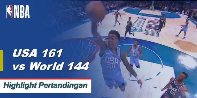 Cuplikan Pertandingan NBA  : USA 161 - World 144