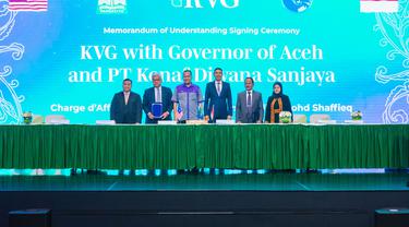 Perusahaan Malaysia Kenaf Venture Global (KVG) menandatangani MoU dengan Pemerintahan Aceh untuk perluasan industri pengembangan benih di Aceh. (Dok KVG)