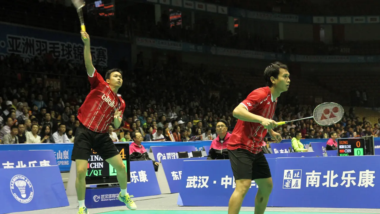 Ganda putra Indonesia Hendra Setiawan/Mohammad Ahsan