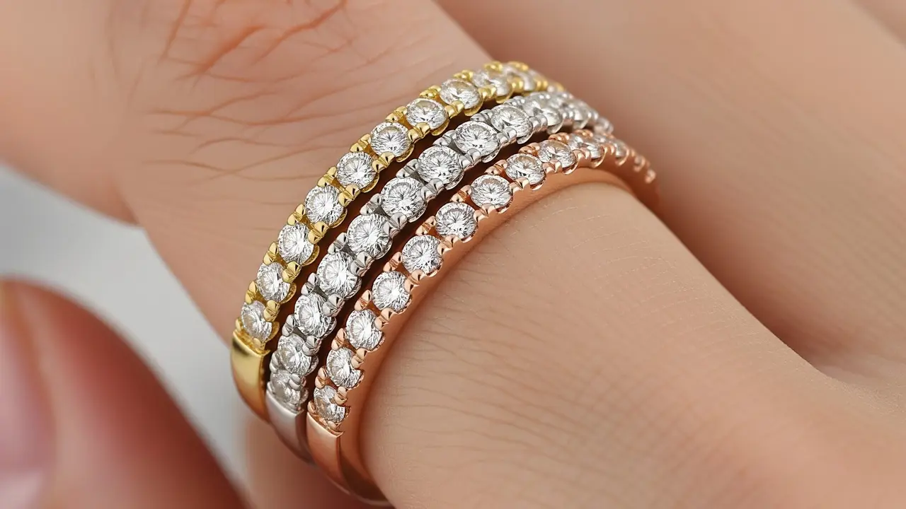 Model Cincin Emas Tiga Warna