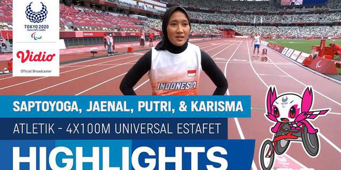 VIDEO: Perjuangan Atlet Indonesia di Cabang Atletik Estafet Universal Harus Terhenti di Paralimpiade Tokyo 2020