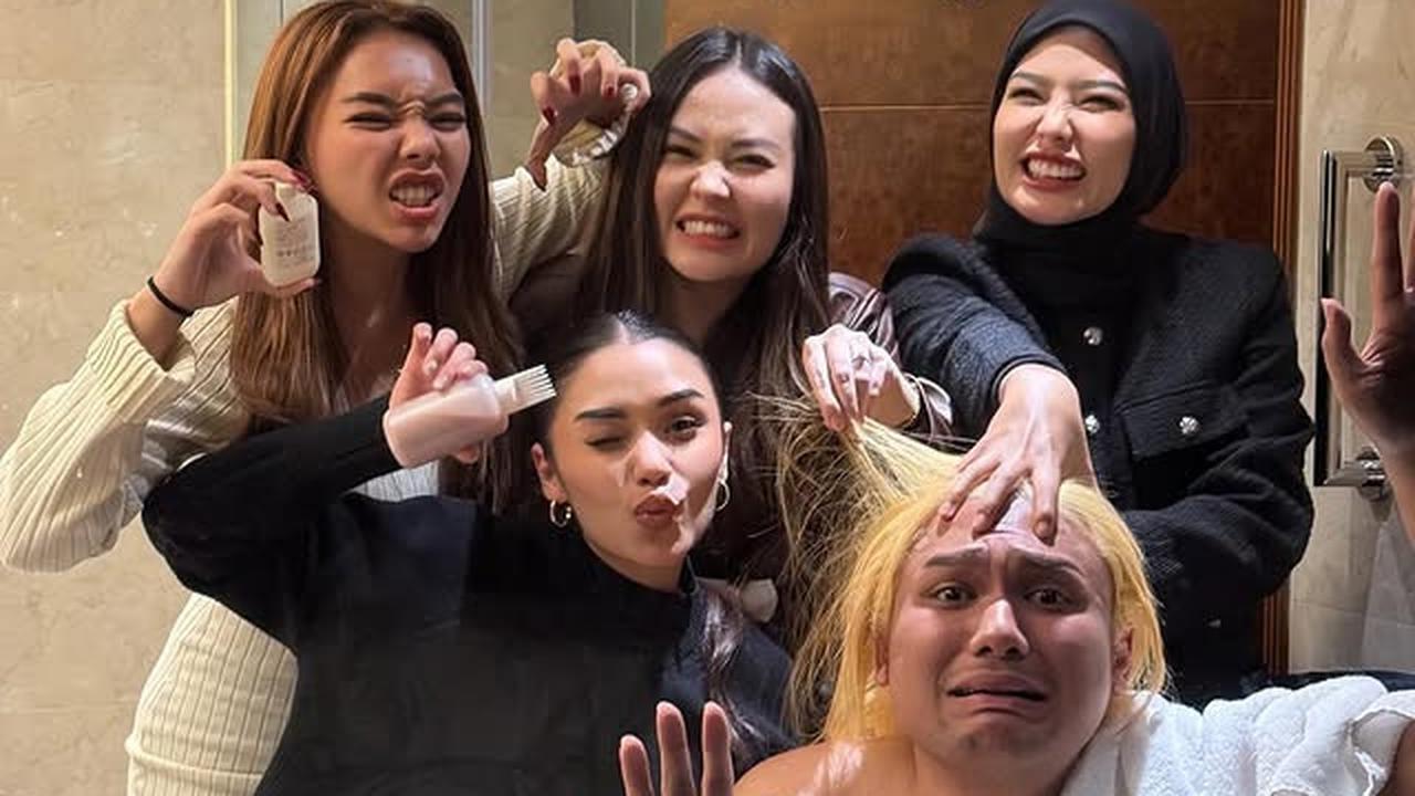Ngakak, Cerita Keanu Agl Cat Rambut di Luar Negeri, Masih Proses Bleaching Salon Malah Tutup - Bikin Frustasi