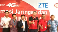 Smartfren dan ZTE menggelar uji coba teknologi Massive MIMO Base Stations dan Multo-Antenna Space Division Multiple Access (SDMA) di kantor Smartfren di BSD City, Tangerang Selatan. (Liputan6.com/Andina Librianty)