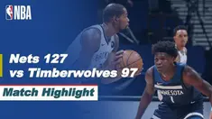 Berita video highlight NBA, Brooklyn Nets raih kemenangan saat bertamu ke Kandang Minnesota Timberwolves 127-97, Rabu (14/4/2021).