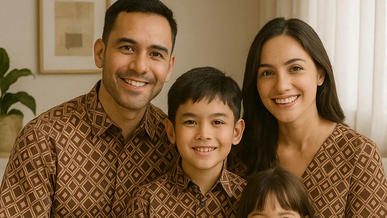Contoh Baju Batik Sarimbit Keluarga dengan Gaya Modern untuk 2025