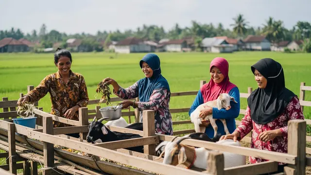 Usaha Ternak Bersama Ibu Kader Desa