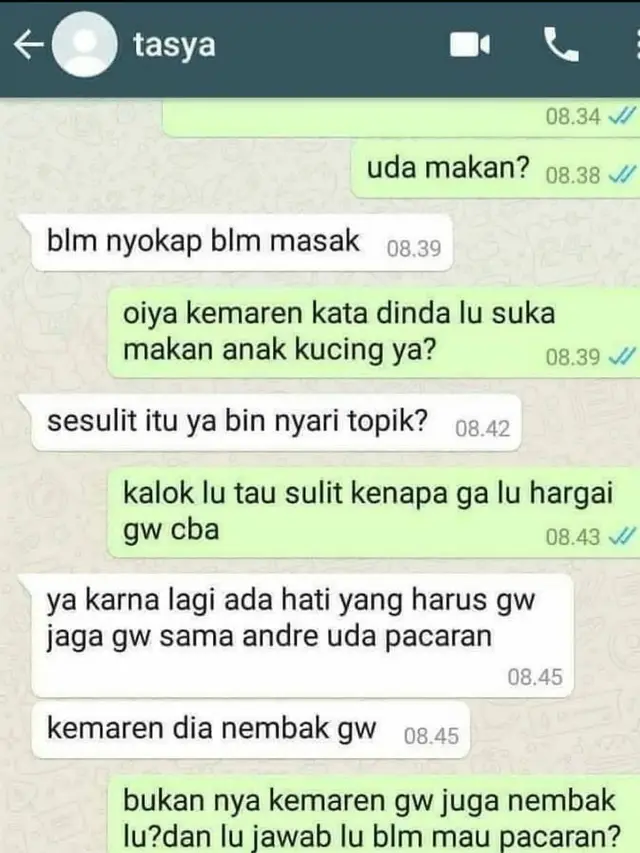 6 Balasan Chat Saat Pacar Tanya ‘Sudah Makan Belum’ Ini Bikin Ngakak