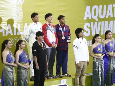 Akuatik Indonesia berhasil menambah pundi-pundi medali di SEA Games 2025 Thailand. Satu perak dan dua perunggu didapatkan pada Sabtu (13/12/2025). (Dok. Akuatik Indonesia)