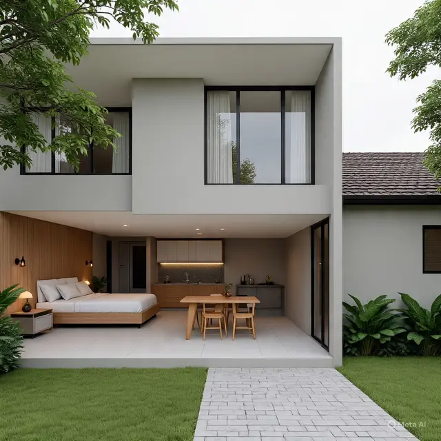 Ukuran 7x12 Desain Rumah Sederhana 3 Kamar di Kampung