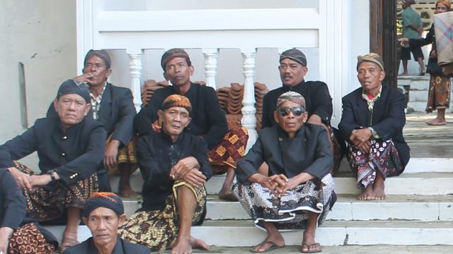 Tradisi punggahan anak putu Banokeling, menjelang Ramadan, di Panembahan Banokeling, Jatilawang, Banyumas. (Foto: Liputan6.com/Muhamad Ridlo)