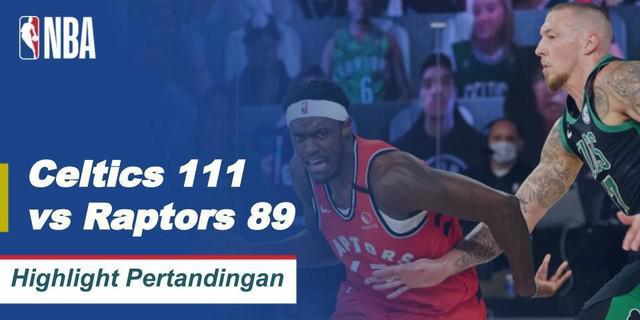 VIDEO: Highlights NBA, Boston Celtics Kalahkan Toronto Raptors 111-89
