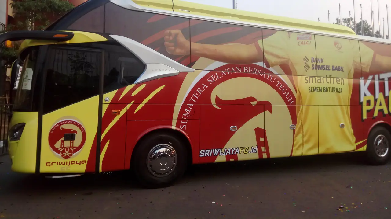 Sriwijaya FC Luncurkan Bus Baru Berlogo Asian Games 2018