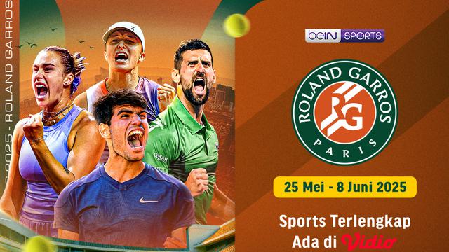 Link Streaming Roland Garros 2025 di Vidio