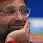 Pertandingan final Liga Champions 2017-2018 menjadi edisi ketujuh buat Jurgen Klopp menghadapi Real Madrid dengan rincian  meraih tiga kemenangan, sekali imbang, dan dua kali kalah melawan Los Blancos. (AFP/Paul Ellis)