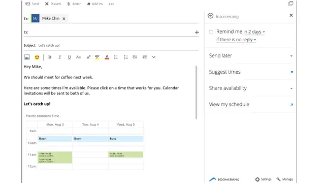 4. Outlook Boomerang - Foto Microsoft